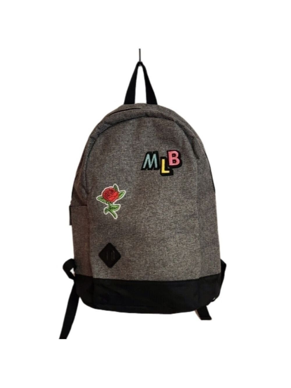 Classic Laptop Backpack Grey Black School Travel Work